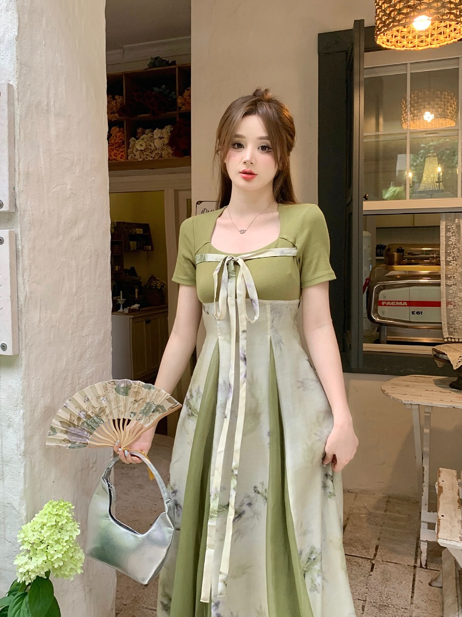 green emerald velvet dress Plus Size Oriental Korean Chinese Hanbok Dress – Pluspreorder