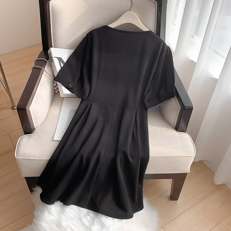 Plus Size Ribbon Embroidery Dress (EXTRA BIG SIZE)  Pluspreorder