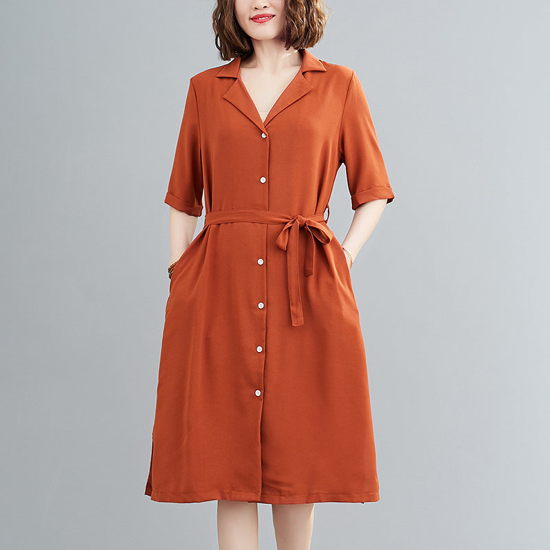 White button down top shirt dress plus size