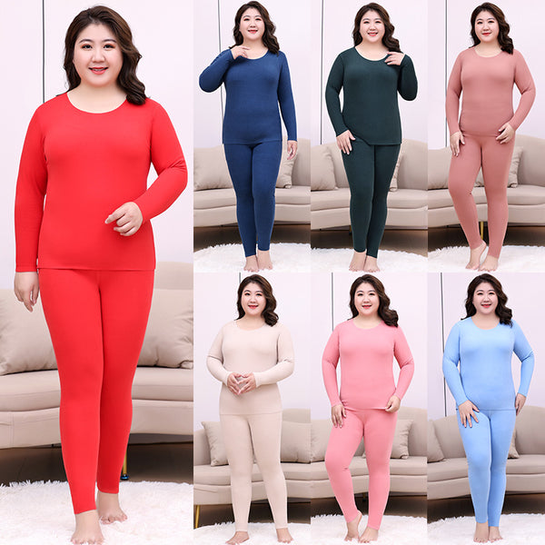 Plus Size Winter Thermal Leggings and Top