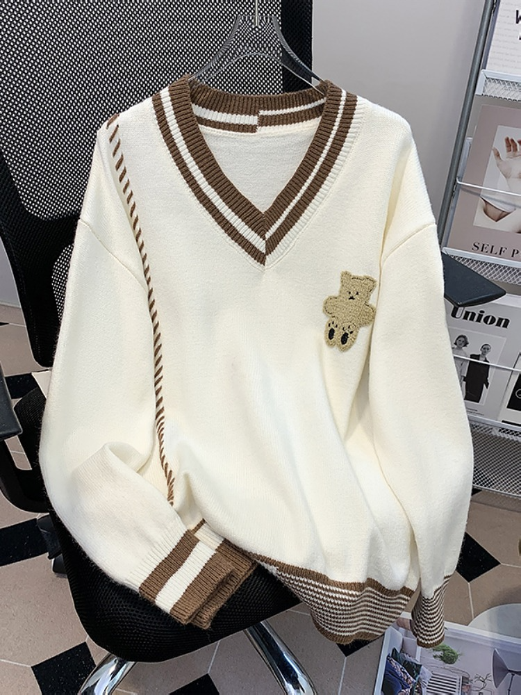 Teddy bear sweater plus 2025 size