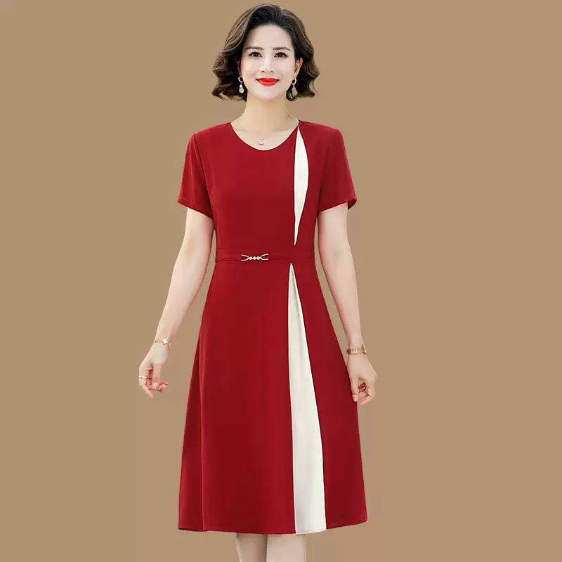 XL-5XL) Plus Size Chiffon Colourblock Office Formal Dress Pluspreorder XL-5XL) Plus Size Chiffon Colourblock Office Formal Dress Pluspreorder