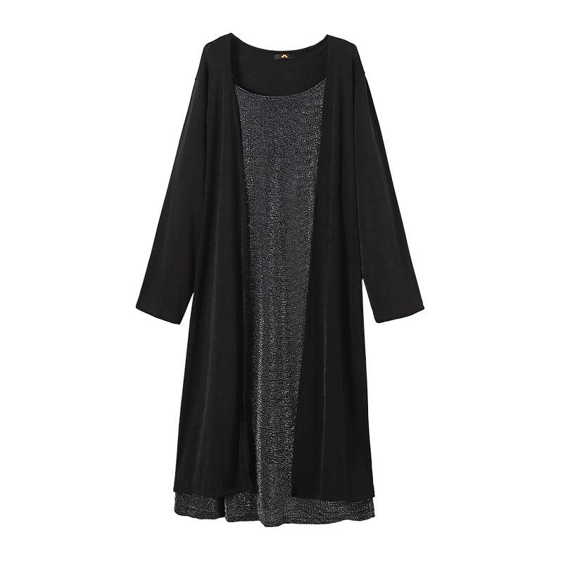 Extra Size (2XL-6XL) Plus Size Camisole Dress And Long Cardigan Set (EXTRA BIG SI ...