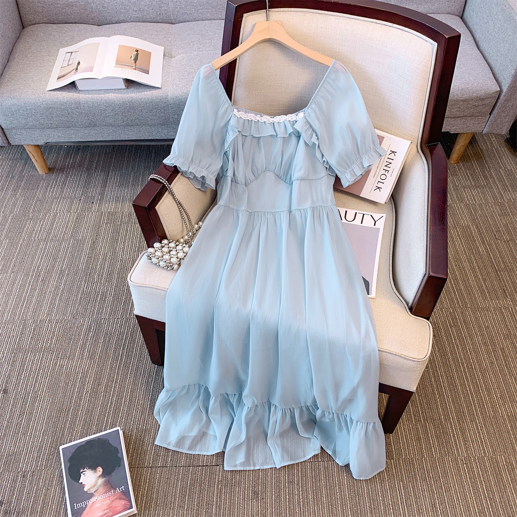 2XL-6XL) Plus Size Cottage Light Blue Dress (EXTRA BIG SIZE) Pluspreorder 2XL-6XL) Plus Size Cottage Light Blue Dress (EXTRA BIG SIZE) Pluspreorder