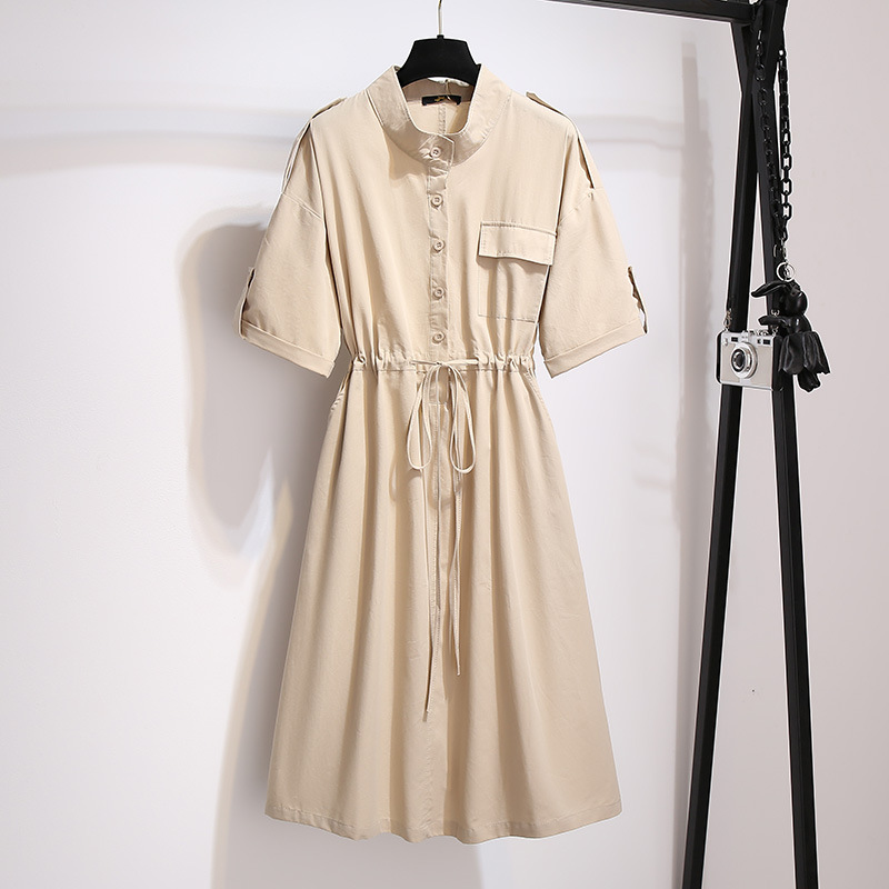 (2XL-6XL) Plus Size Utility Shirt Dress (EXTRA BIG SIZE) – Pluspreorder