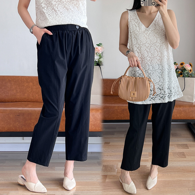 (3XL-9XL) Plus Size Black Smart Pants (EXTRA BIG SIZE)