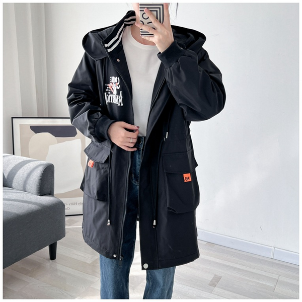 (3XL-9XL) Plus Size Cat Padded Hooded Long Winter Jacket (EXTRA BIG SIZE)