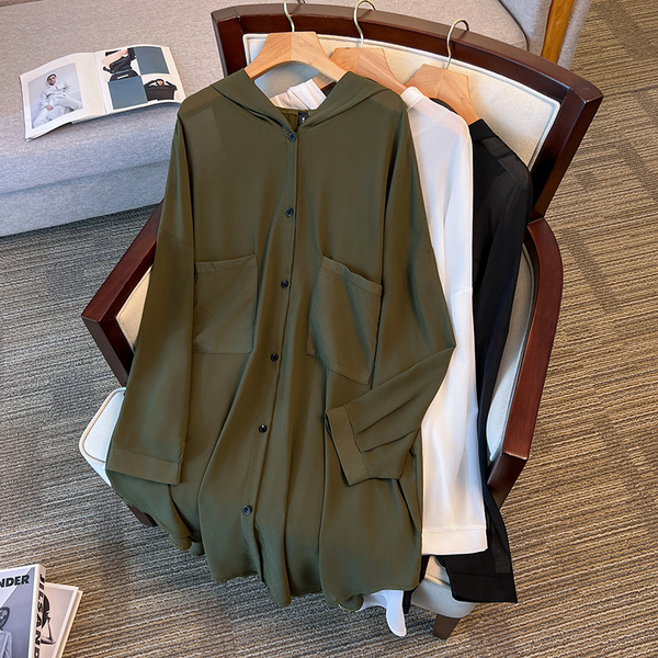 (3XL-9XL) Plus Size Thin Hoody Jacket (EXTRA BIG SIZE)
