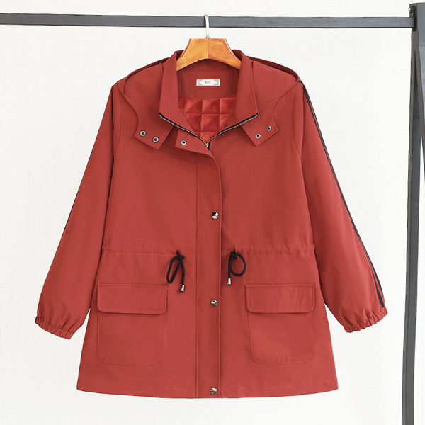(4XL-10XL) Plus Size Padded Thick Hooded Jacket (Autumn / Winter) (EXTRA BIG SIZE)