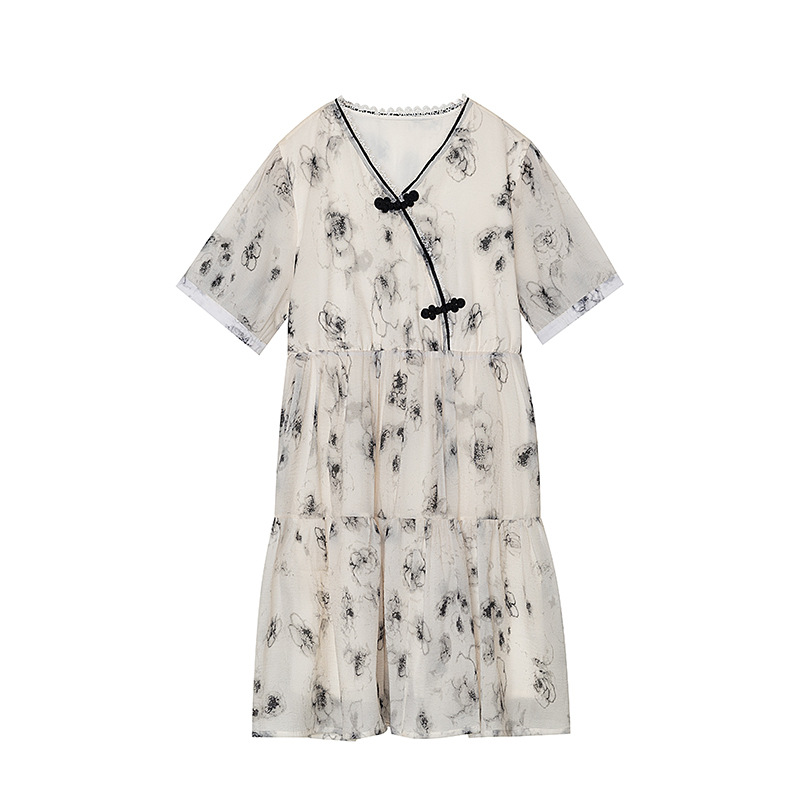 white plus size babydoll dress 4XL-8XL) Plus Size Babydoll Cheongsam White Dress (EXTRA BIG SIZE) –  Pluspreorder