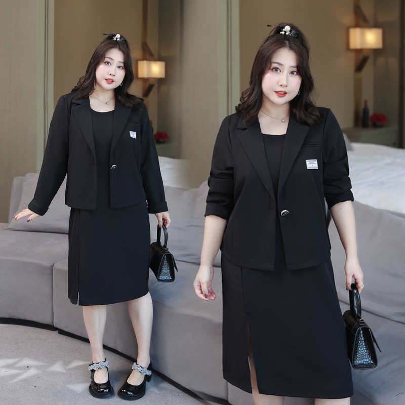 (5XL-9XL) Plus size blazer and dress set (EXTRA BIG SIZE)