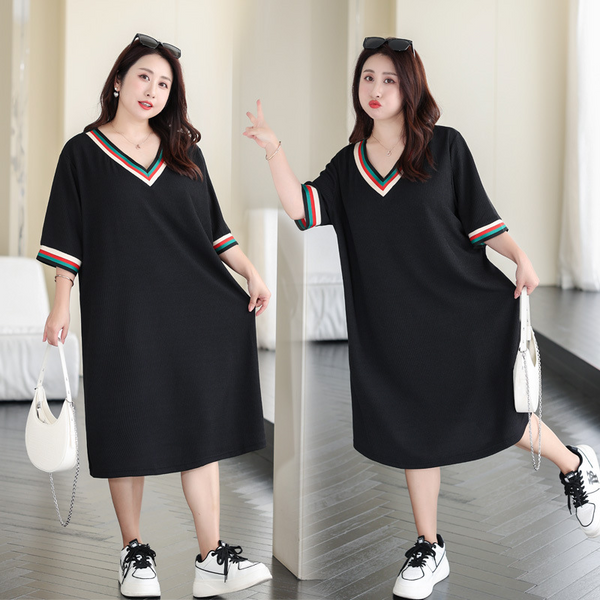 Tee shirt dress plus size sales