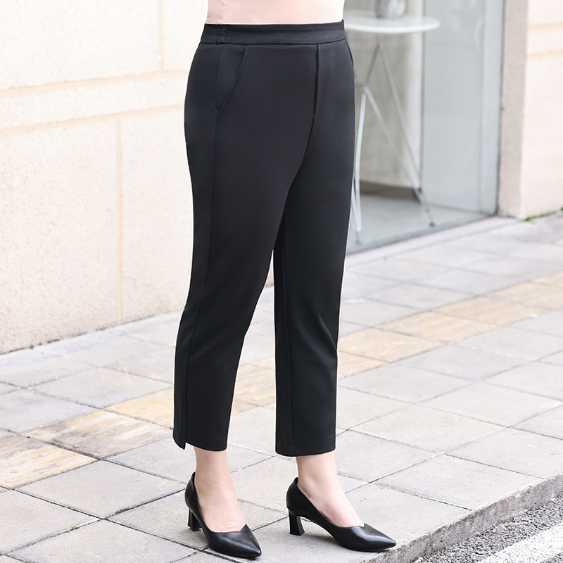 (L-6XL) Plus Size Work Formal Capri Pants – Pluspreorder