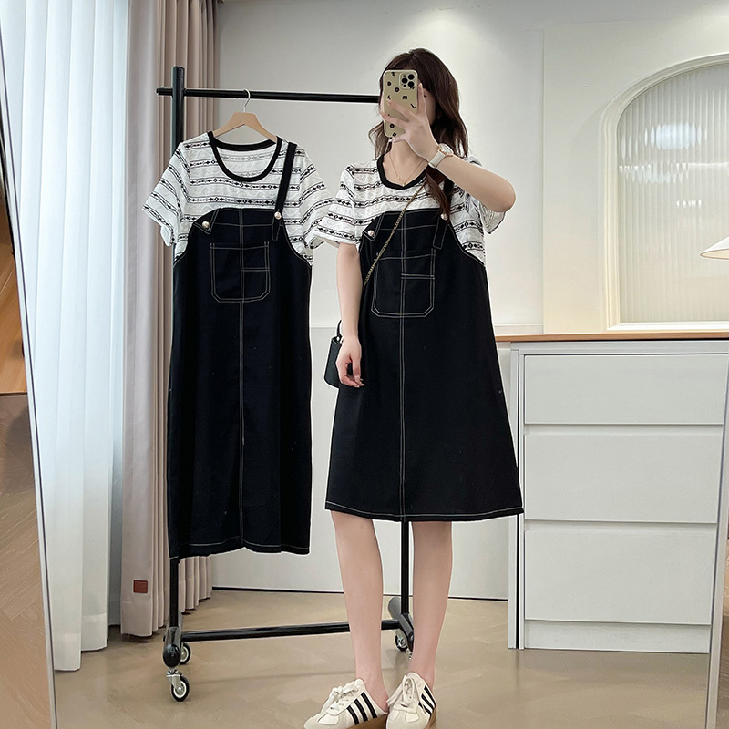 Plus Size 2-In-1 Dungaree Dress (Extra Big Size)