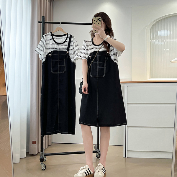Overall Dress Black Dungaree Dress Plus Size Pinafore Dress Wear