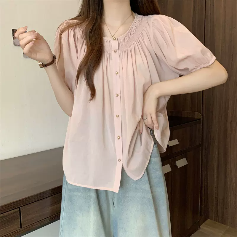 Plus Size Babydoll Loose Blouse