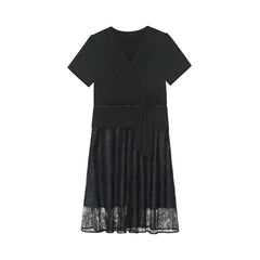 black lace peplum dress plus size Miaspire Plus Size Women Elegant Round Neck Lace Dress, Beige Autumn  Wedding Guest Party Outfits, Formal Black Lace Blouse Peplum Casual  Vacation Attire