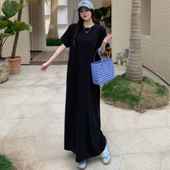 long black t shirt dress plus size Plus Size The Perfect T-Shirt Maxi Dress
