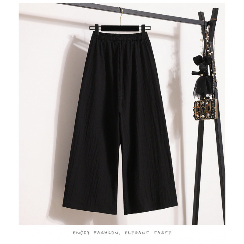 Plus Size Casual Ankle Length Palazzos