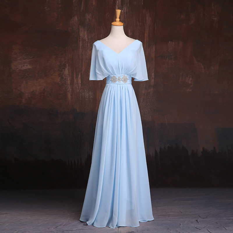 sachin and babi light blue dress Unique Vintage Plus Size Long Sleeve Empire Waist Maxi Dress main image 1