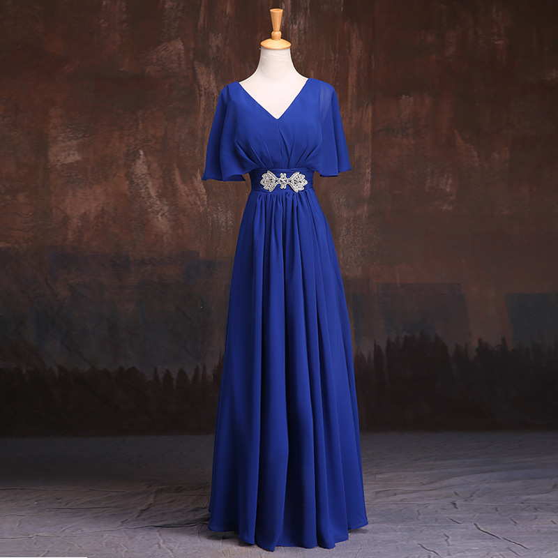 sachin and babi light blue dress Empired Waist Long Evening Dress, Empire Long Prom Dresses main image 0