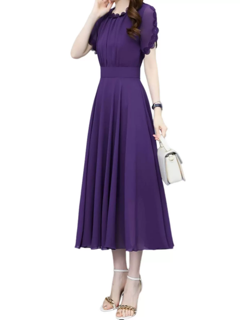 sachin and babi light blue dress Self-Portrait | Dresses | Nwot Selfportrait Short Sleeve Chiffon Midi Dress  Gold Light Blue main image 1