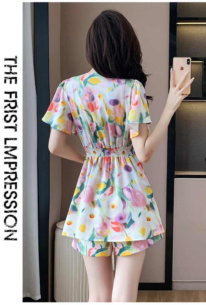rainbow peplum top
