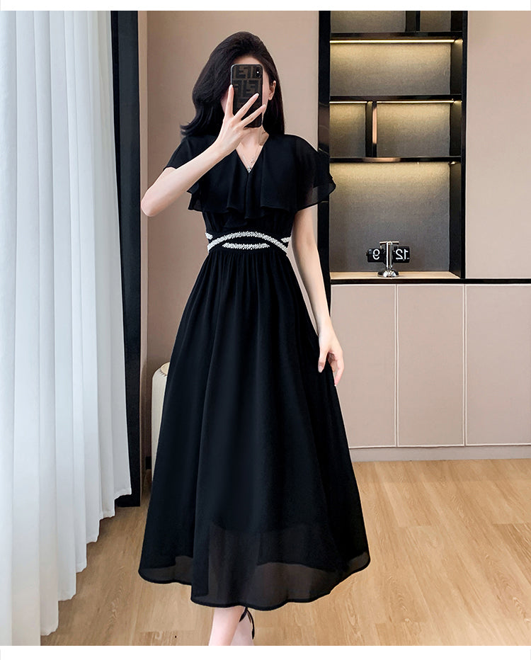 Plus Size Diamante Chiffon Party Dress – Pluspreorder