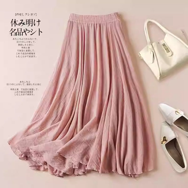 Plus Size Wispy A-line Skirt