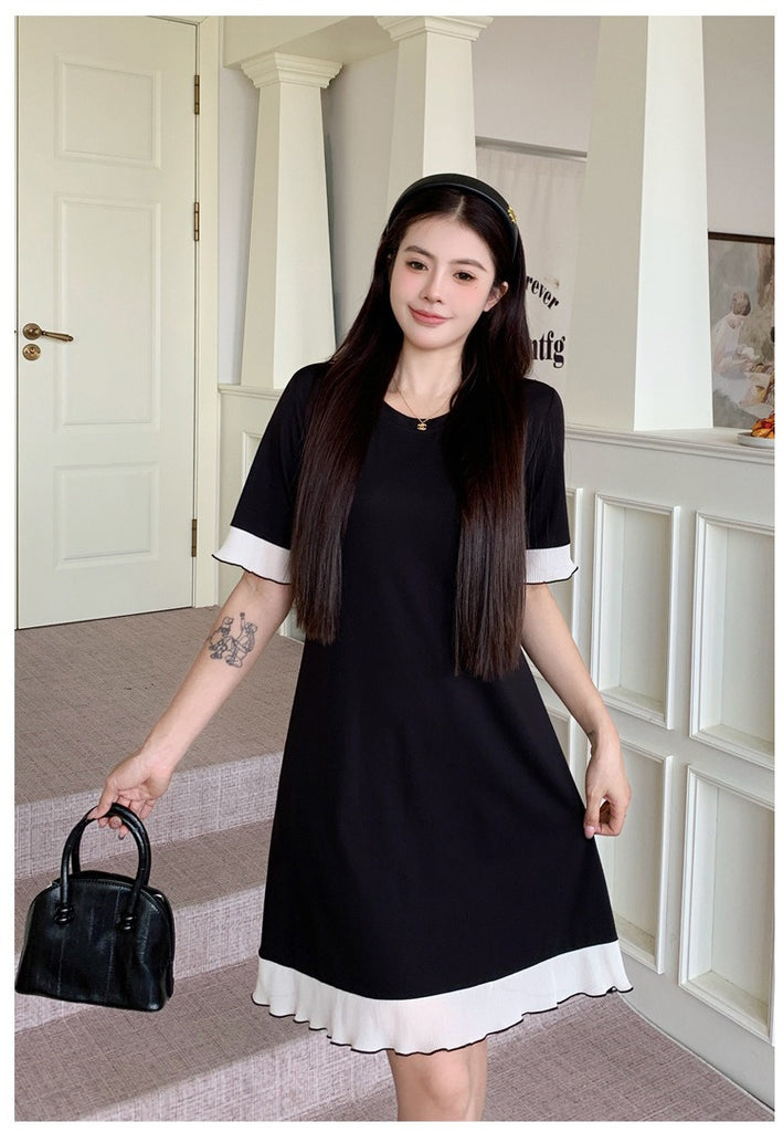 sachin and babi light blue dress Plus Size Korean Little Black Dress – Pluspreorder