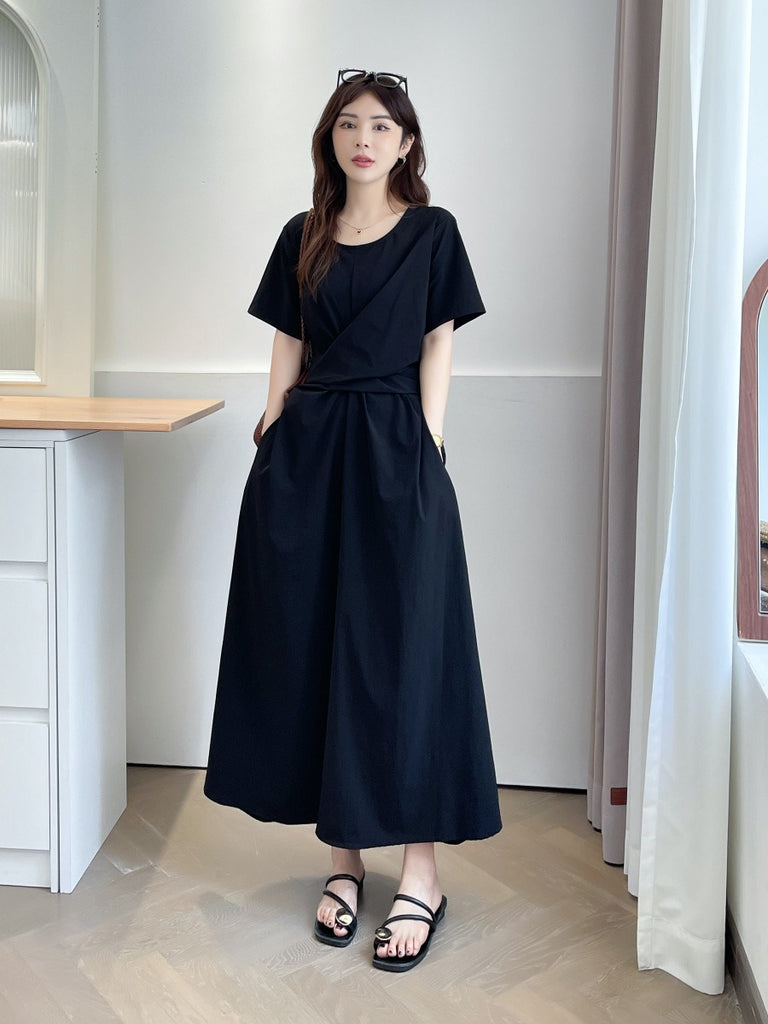 Plus Size Wrap Waist Midi Dress – Pluspreorder