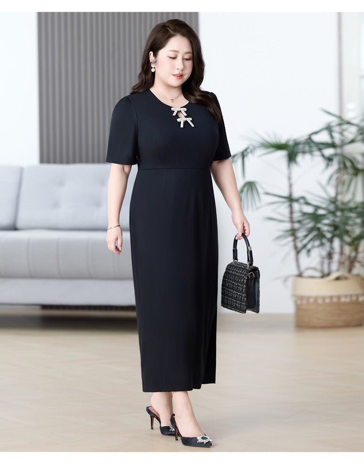 Plus Size Black Chic Pencil Dress (EXTRA BIG SIZE) – Pluspreorder