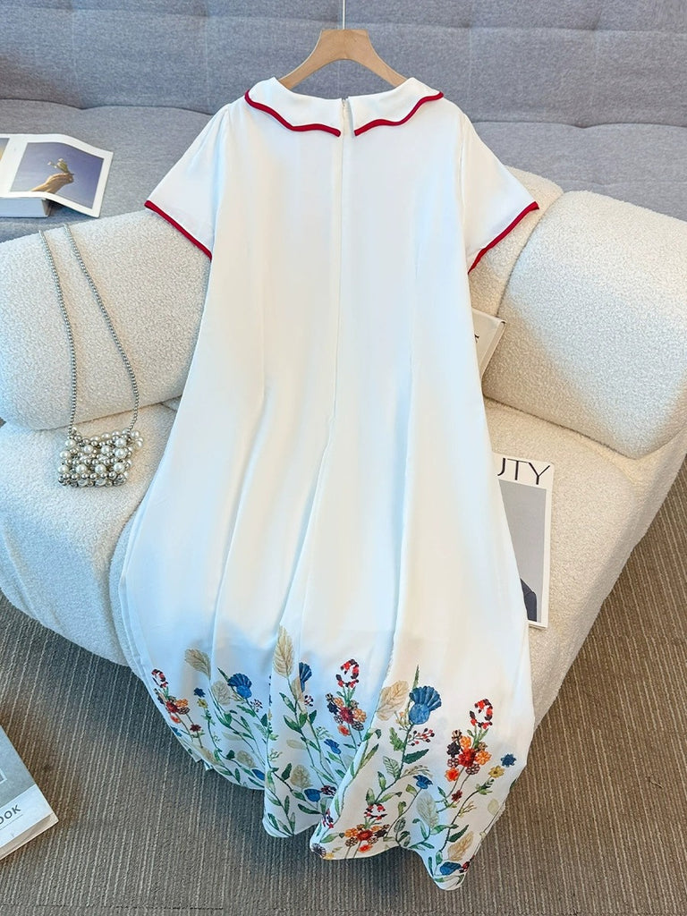 plus size white shirt dress with collar Plus Size White Shirt Dress For Women