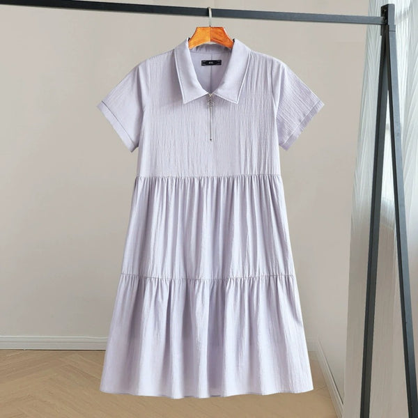 Plus Size Babydoll Shirt Dress (EXTRA BIG SIZE)