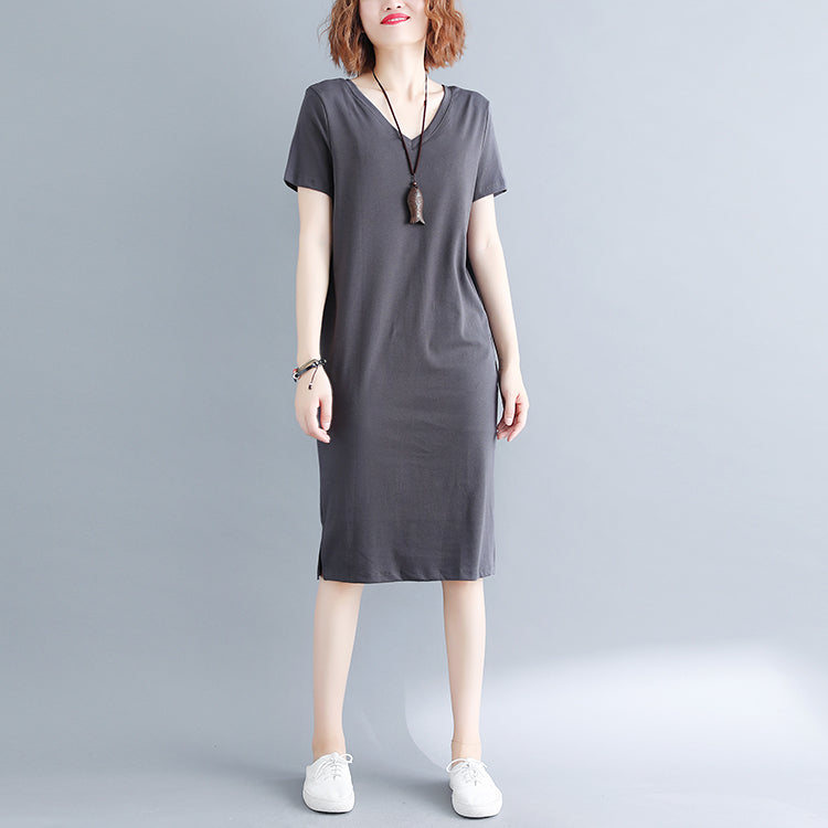 grey jersey t shirt dress Bodycon Mini T-Shirt Dress main image 1