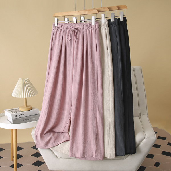 Plus Size Cooling Wide Leg Long Pants