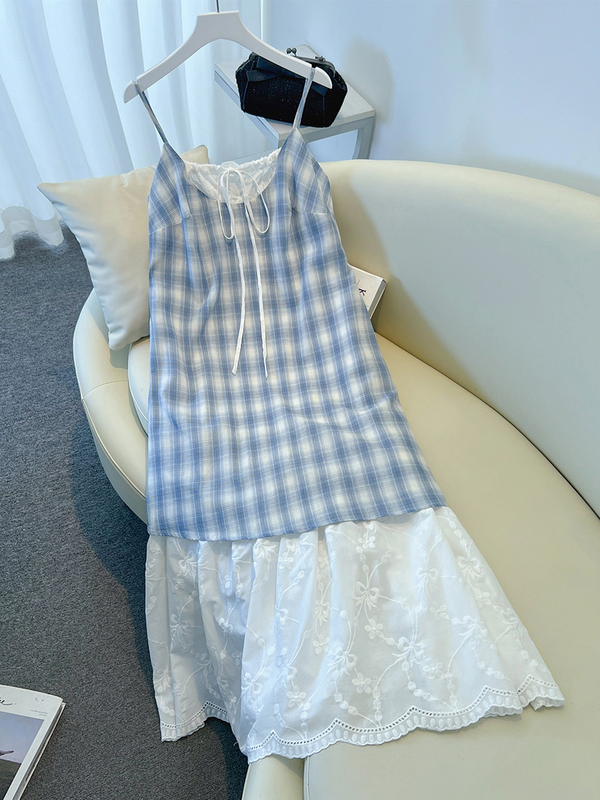 Plus Size Cottage Gingham Dress (EXTRA BIG SIZE)