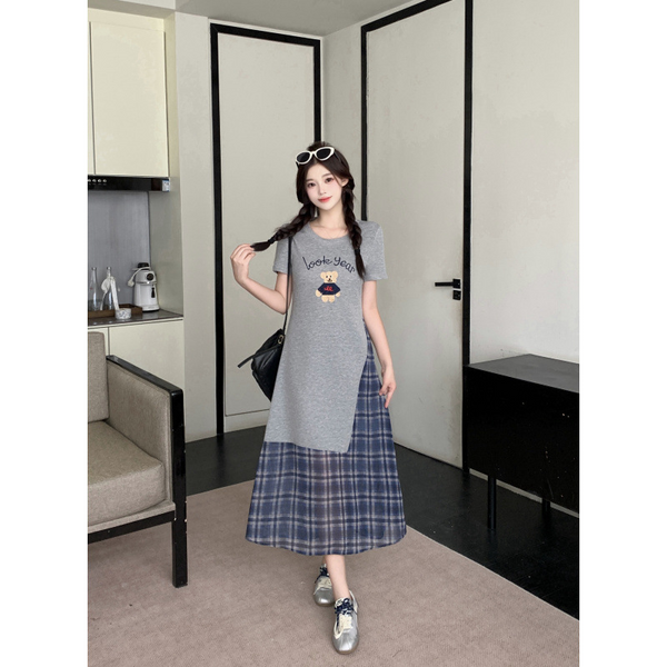 Plus Size Cute Bear T Shirt Dress