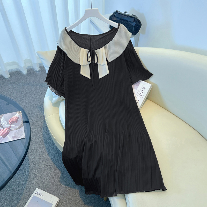 Plus Size Doll Collar Shift Dress (EXTRA BIG SIZE)