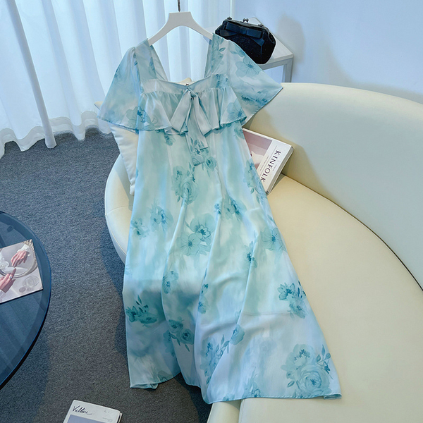 Plus Size Dreamy Blue Hanbok Dress (EXTRA BIG)