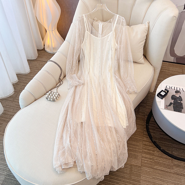 Plus Size Dreamy Feminine Occasion Dress (EXTRA BIG SIZE)