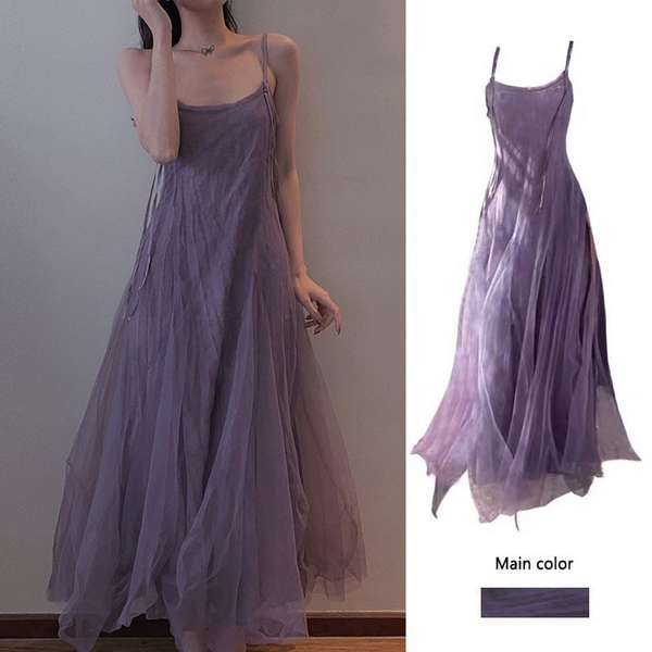 Plus Size Dreamy Purple Tulle Dress