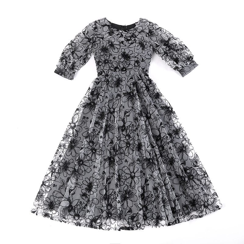 Plus Size Japanese Puff Sleeves Organza Evening Dress – Pluspreorder