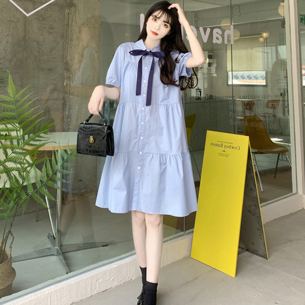 Plus Size Kawaii Babydoll A Line Shirt Dress