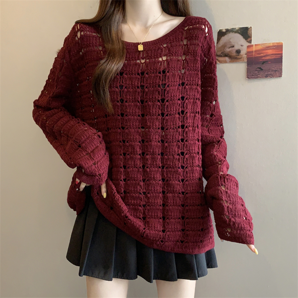 Plus Size Knit Pullover