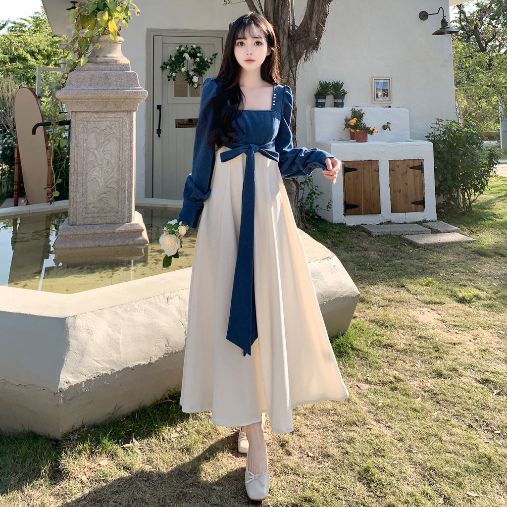 Plus Size Corduroy Hanbok Style Korean Dress Pluspreorder Plus Size Corduroy Hanbok Style Korean Dress Pluspreorder