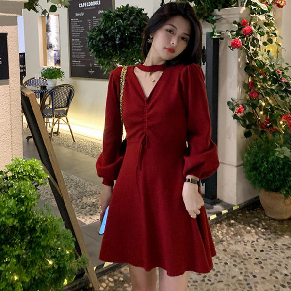 Plus Size Korean Fit And Flare Party Dress