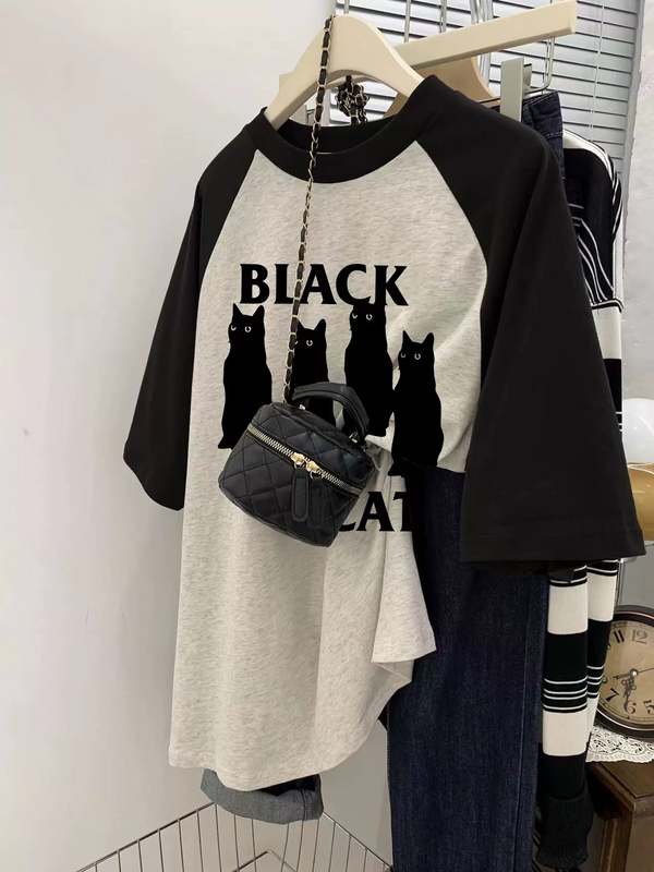 Plus Size Korean Raglan T Shirt (EXTRA BIG SIZE)