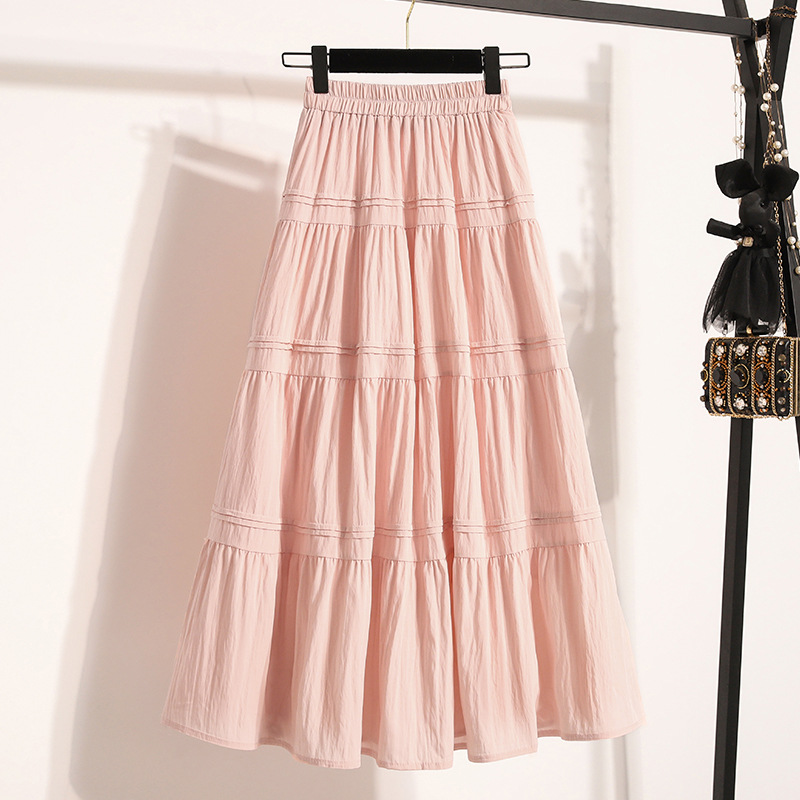 Plus Size Korean Tier Cake Skirt