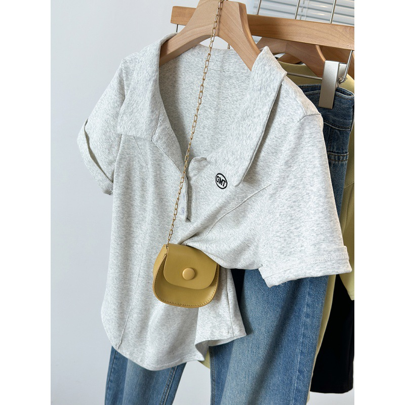 Plus Size Logo Slim Polo T Shirt